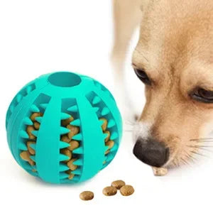 Dog Ball Toys for Small Dogs Interactive Elasticity Puppy Chew Toy Tooth Cleaning Rubber Food Ball Toy Pet Stuff Accessories