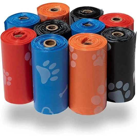 20 Rolls Dog Poop Bag Outdoor Cleaning Poop Bag Outdoor Clean Pets Supplies For Dog 15bags/roll Refill Garbage Bag Pet Supplies