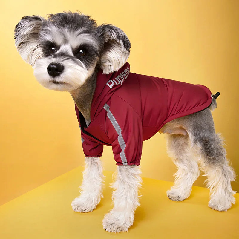 Waterproof Dogs Clothes Reflective Pet Coat For Small Medium Dogs Winter Warm Fleece Dog Jackets Puppy Raincoat Chihuahua Outfit