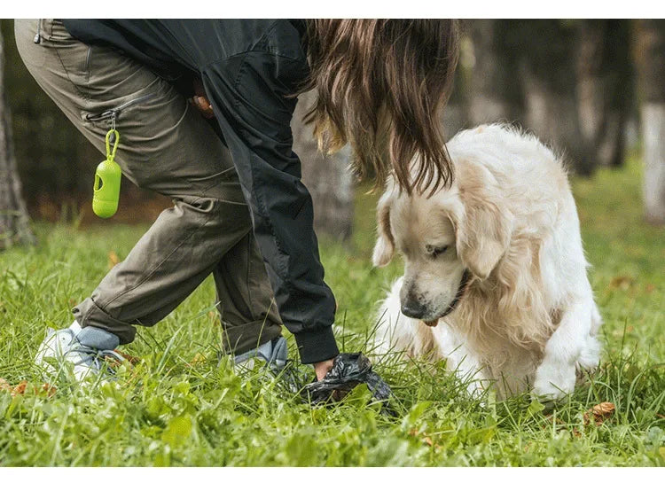 New Pet Waste Bag Dispenser for Dog Waste Bag Holder Plastic Garbage Bag Dispenser Carrier Case Bullet Pet Dog Waste Poop Bags